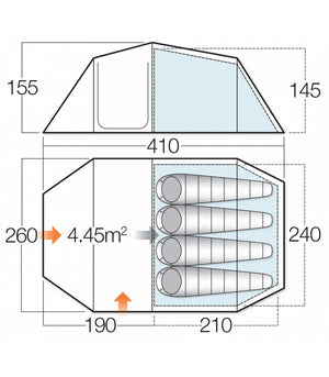 Ark 400+ 4 person tent